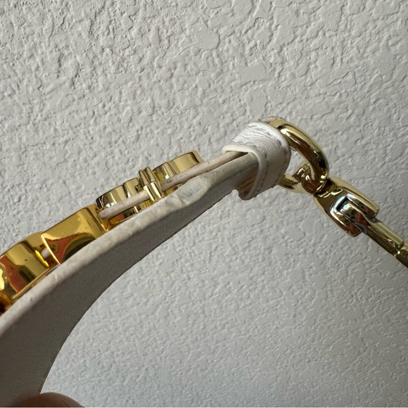 *READ PU | White Gold Quilted Small Lady Bag Crossbody Satchel S7 - Picture 15 of 16